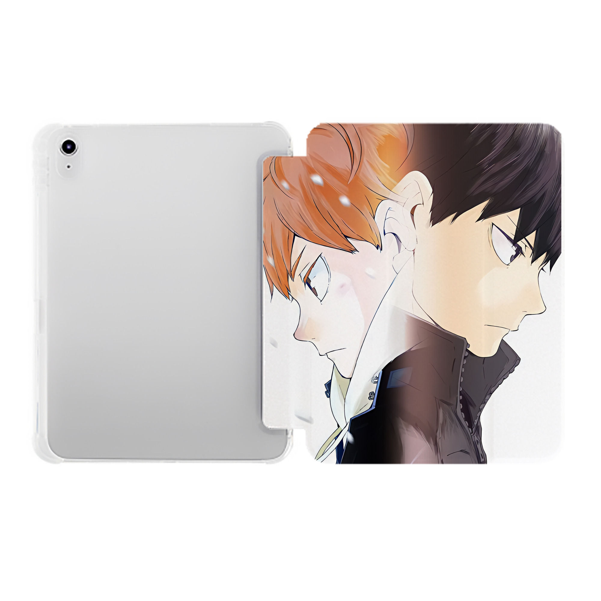 （画像用） ハイキュー!! Haikyu!! IPad ケース ペン収納付き 三つ折りスタンド PUレザー×シリコン 対応機種9.5/10.5/10.9インチ